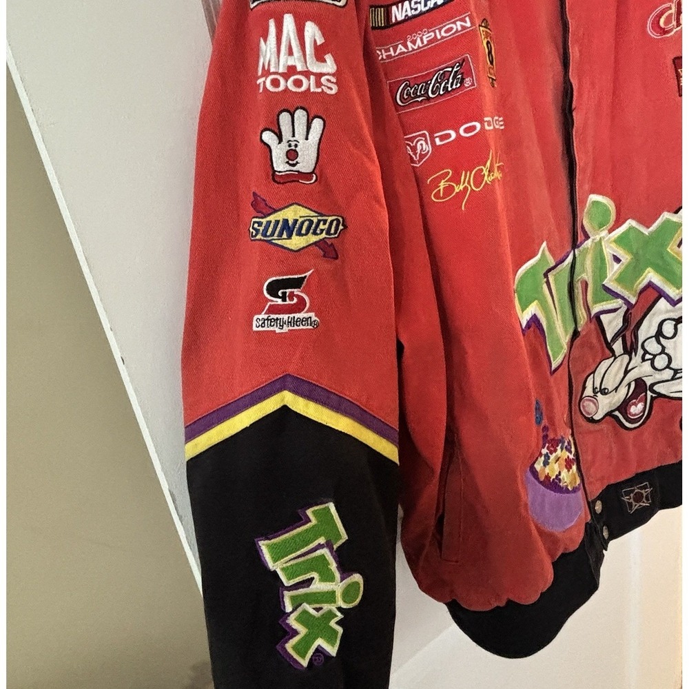 Vintage Trix Nascar Jacket Mens 3XL   JH Design Bobby LaBonte Racing Rare - Picture 2 of 12
